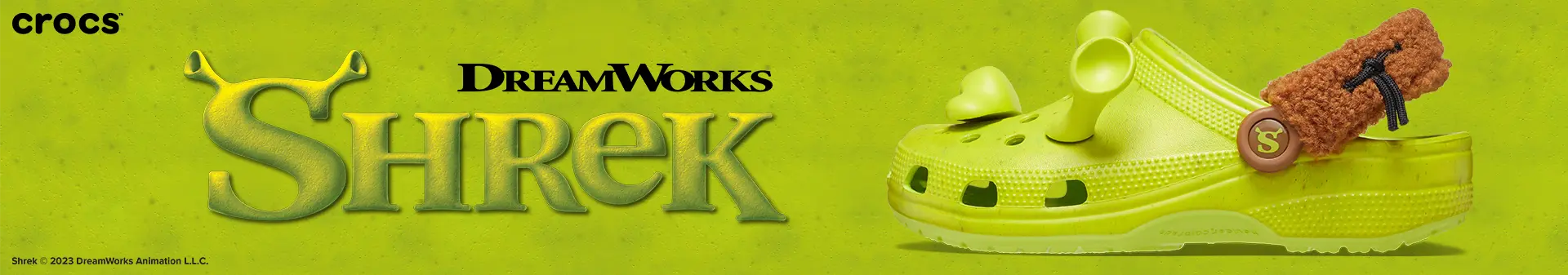 Crocs Boys Crocs Classic DreamWorks Shrek Clogs