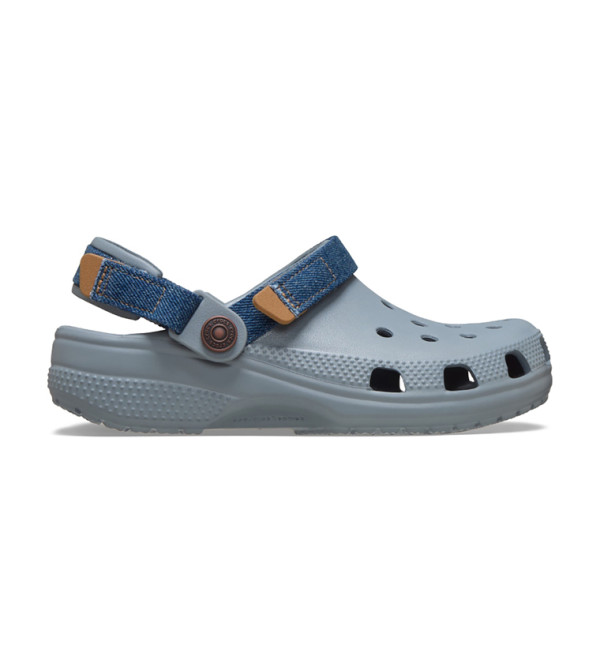 Kids' Classic Denim Adjustable Backstrap Clog 