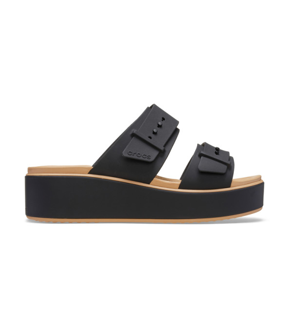Brooklyn Buckle Matte Wrap Low Wedge