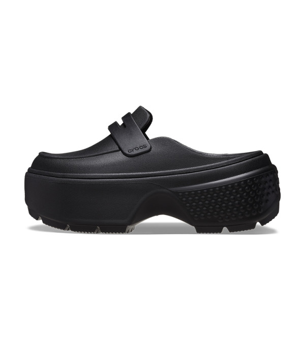 Crocs Stomp Loafer Platform Linen Black Men’s Size 12 Crocs Unisex-Adult Stomp Loafers, Black/Black, 4 Women/2 Men  main image 3