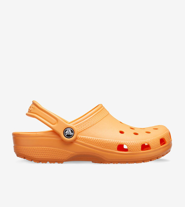 Classic Sling Back Closure Round Toe Clogs - Orange