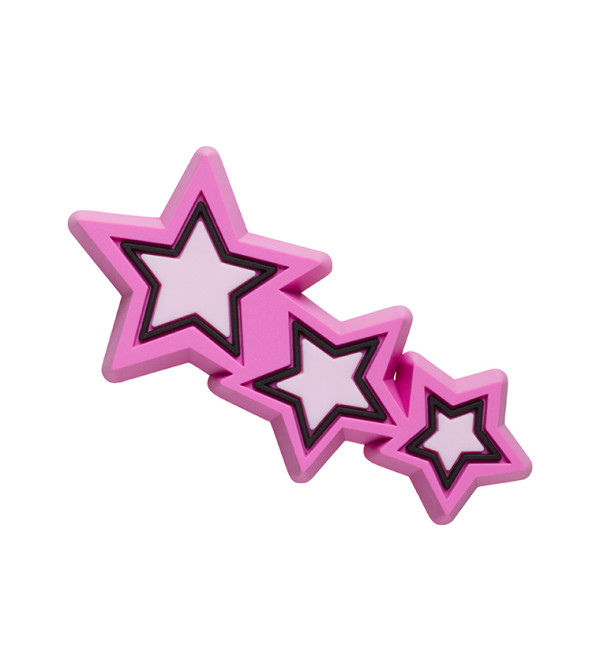 Triple Pink Star Jibbitz
