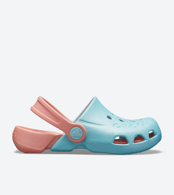 Electro Back Strap Round Toe Clogs - Blue 10400-4JF
