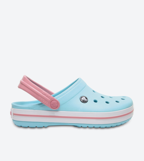 Crocband Back Ankle Strap Round Toe Clogs - Blue 11016-4S3