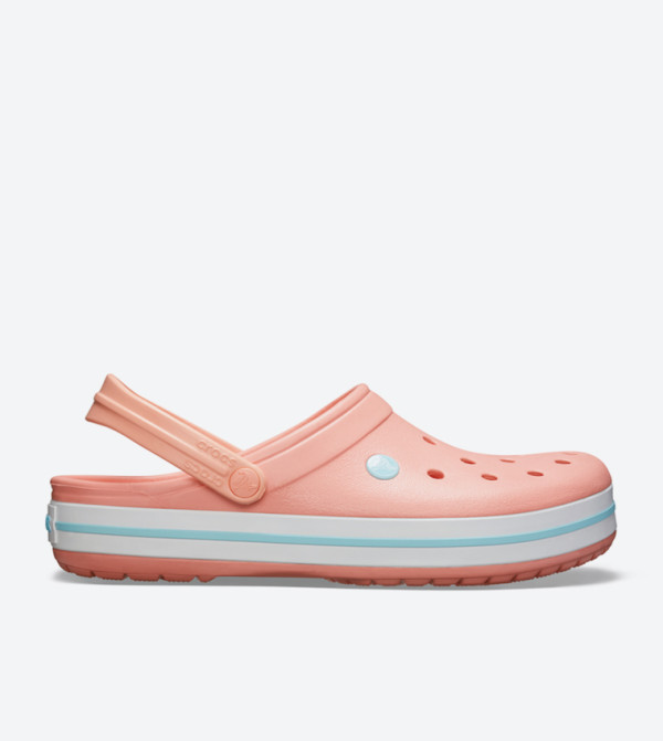 Crocband Back Ankle Strap Round Toe Clogs - Pink 11016-7H5