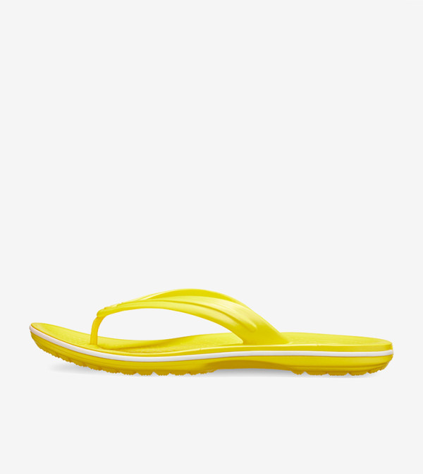 Crocband V-Strap Round Toe Flip Flops - Yellow