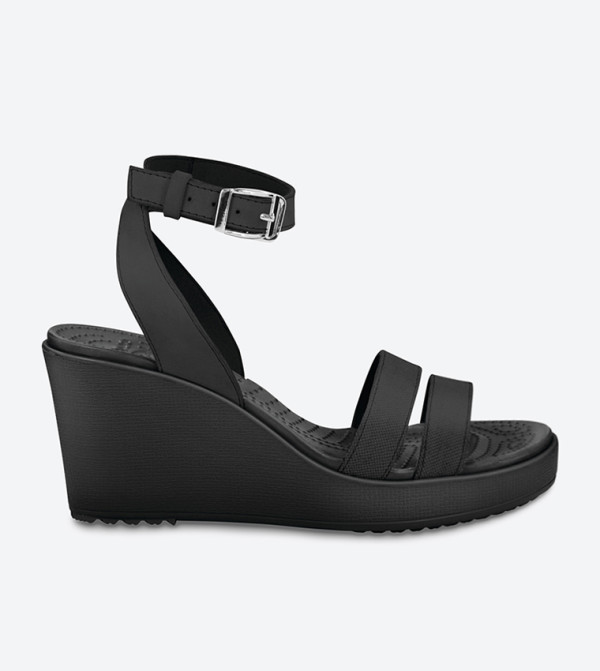 Leigh Wedge Sandals - Black 11382-060
