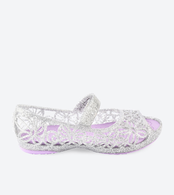 Crocs Isabella Glitter Peep Toe Sandals - Multi 202602-0R2