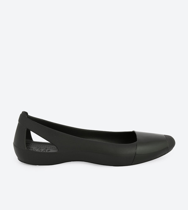 Sienna Shiny Ballerinas - Black