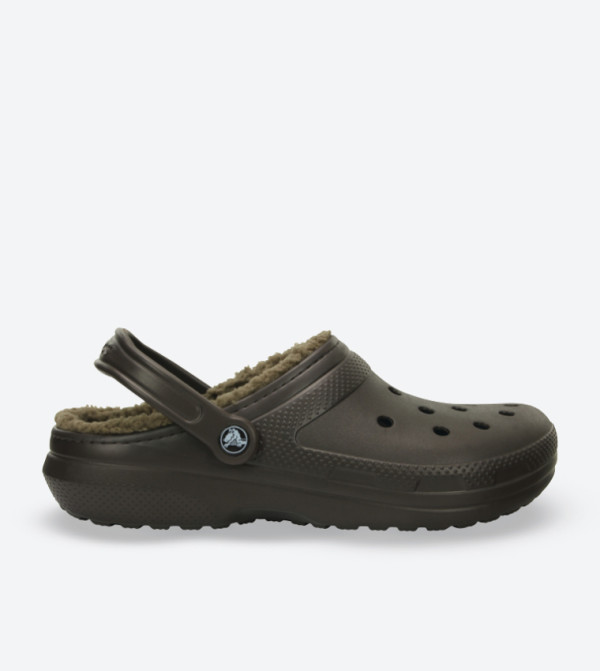 Classic Lined Round Toe Clog - Dark Brown 203591-23B