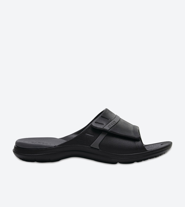 Modi Round Toe Sports Slides - Black 204144-02S