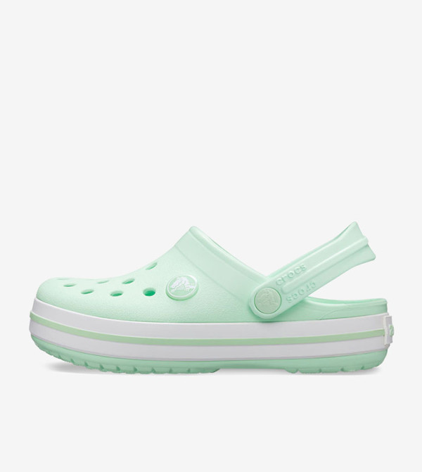 Crocband Sling Back Closure Round Toe Clogs - Mint
