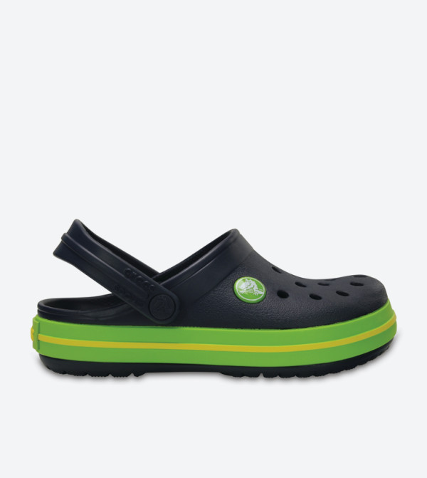 Crocband Cutout Detail Round Toe Clogs - Navy 204537-4K6