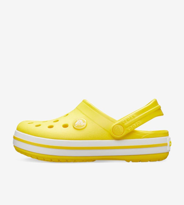 Crocband Sling Back Closure Round Toe Clogs - Yellow
