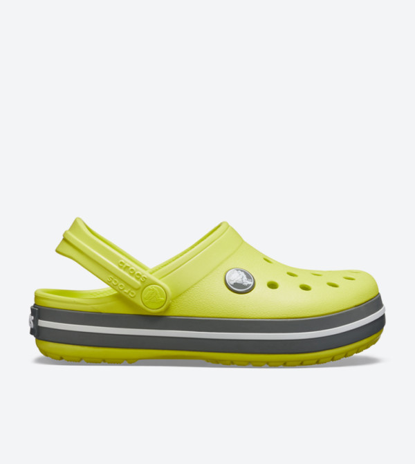 Crocband Cutout Detail Round Toe Clogs - Yellow 204537-7H1