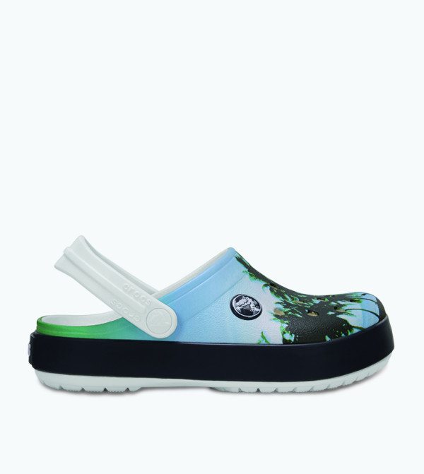 Crocband Graphic Clog - White