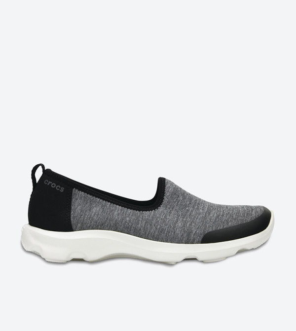 Busy Day Heather Skimmer Slip-Ons - Grey