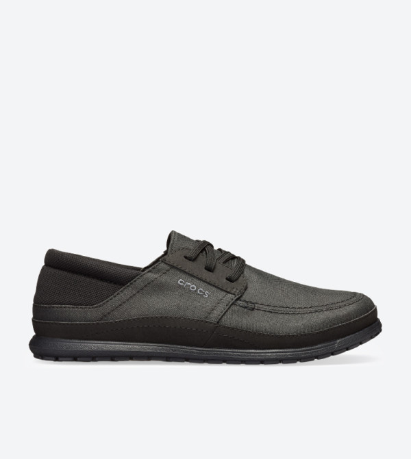 Santa Cruz Playa Round Toe Lace-Ups - Black 204837-060