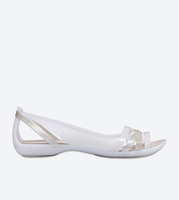 Isabella Huarache Sandals - White