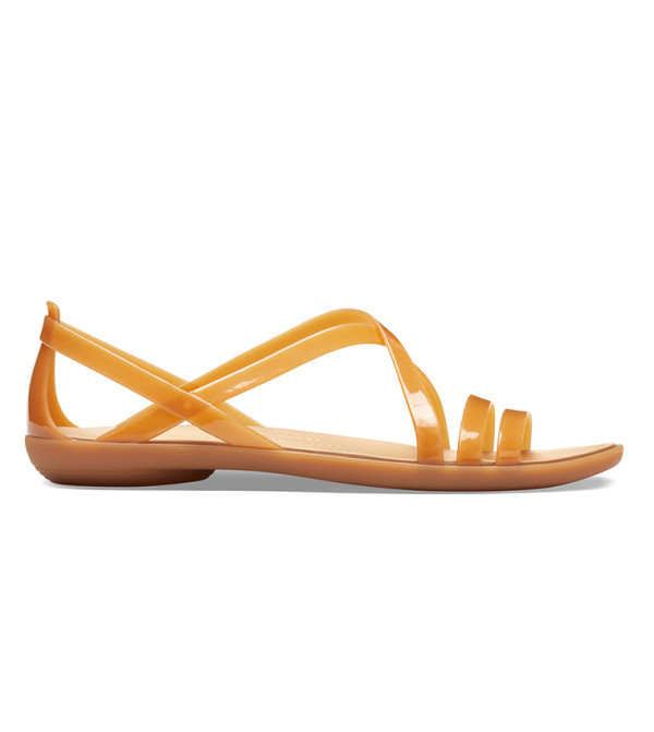 Isabella Round Toe Strappy Sandals - Yellow