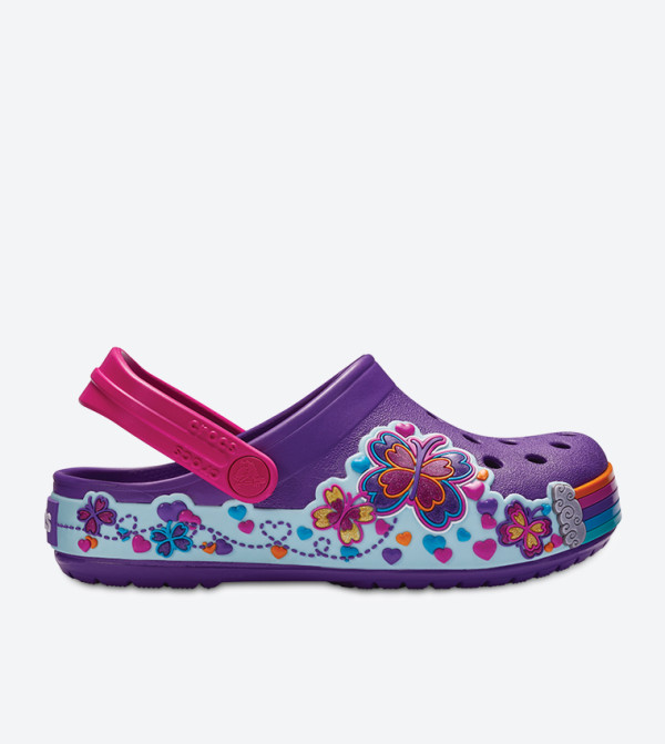 Crocband Fun Lab Graphic Clogs - Purple 204983-57H