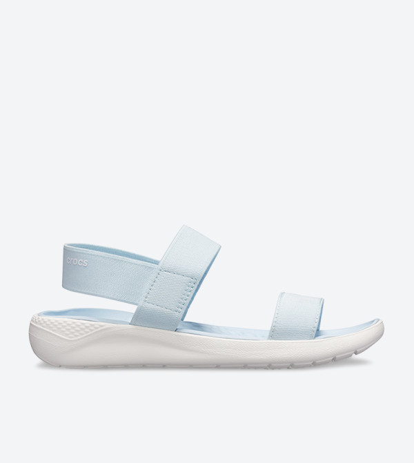 Lite Ride Round Toe Sling Back Strap Sandals - Light Blue