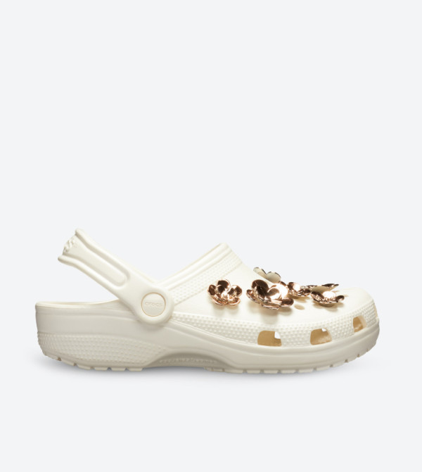 Classic Radiant Round Toe Clog - White 205334-176