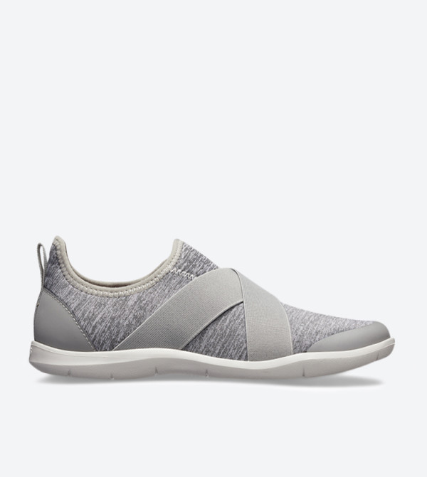 Swiftwater Cross Strap Heather Effect Slip-Ons - Grey 205346-0CG