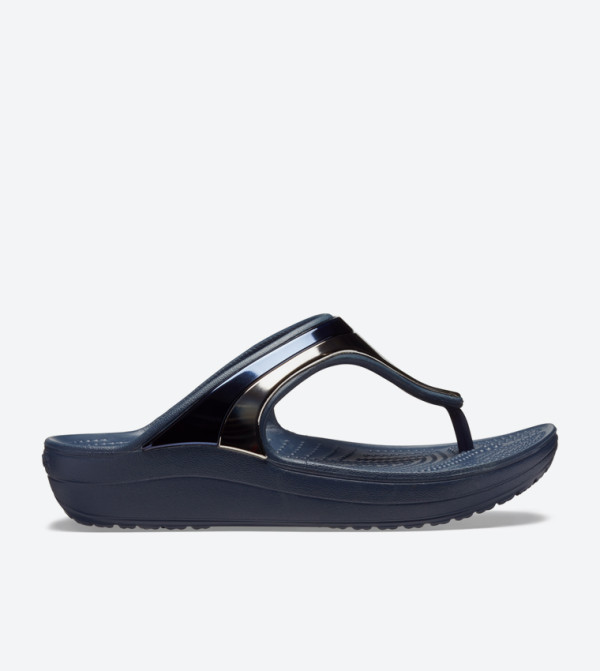 Sloane Metalblock Flip Flops - Navy 205357-4JD