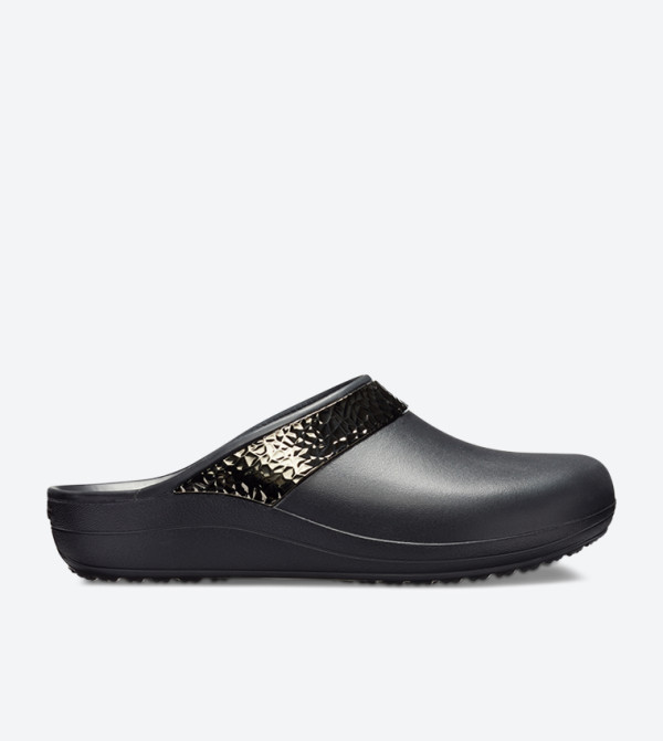 Sloane Hammered Metallic Clog - Black 205371-060