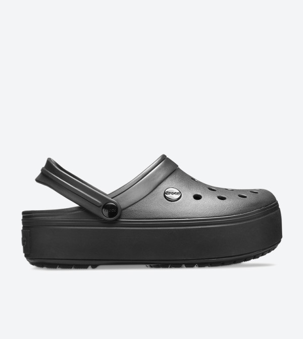 Cut Out Detail Sling Back Closure Trendy Clogs - Black