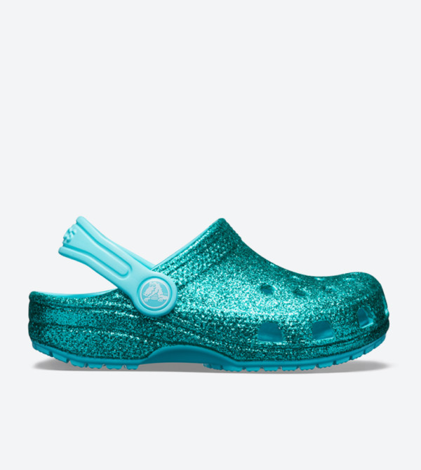 Classic Glitter Round Toe Clog - Blue 205441-40M