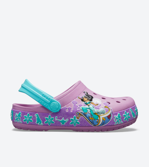 Fun Lab Graphic Jasmine Band Clogs - Purple 205491-508