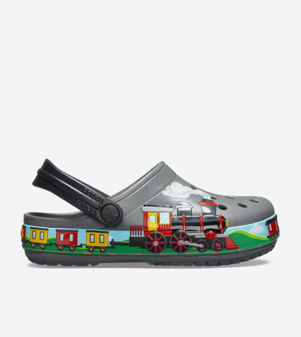 Fun Lab Train Band Clogs - Grey 205516-0DA