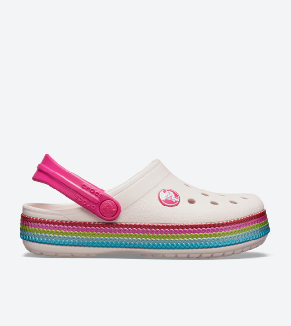 Crocband Sequin Band Clogs - Pink 205525-6PI