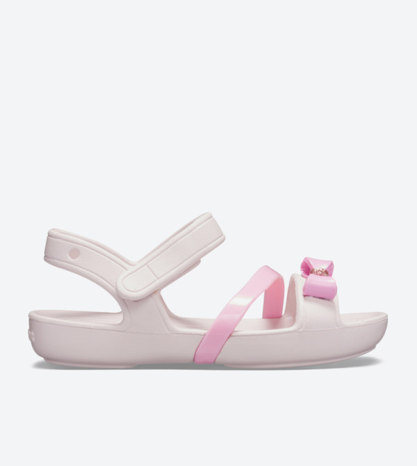 Lina Bow Charm Round Toe Sandals - Light Pink 205530-6PI