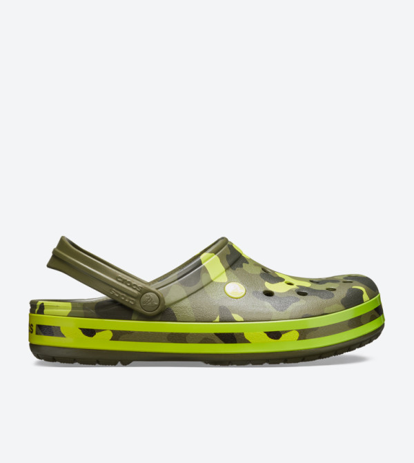 Crocband Seasonal Graphic Clogs - Light Green 205579-30L