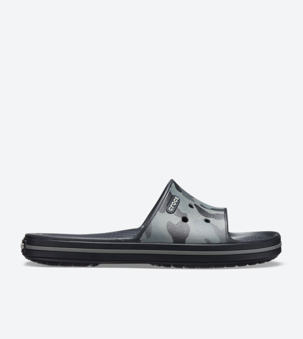 Crocband Iii Seasonal Graphic Slides - Grey 205583-0DY