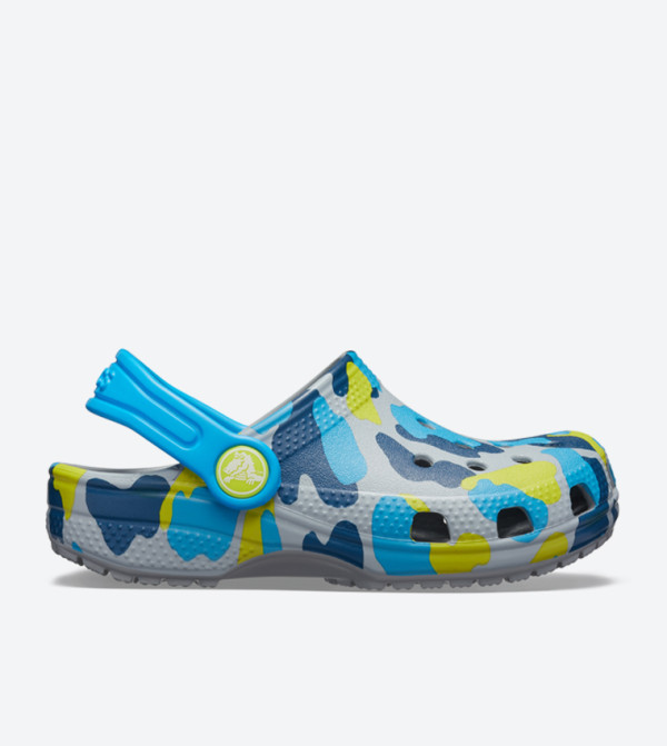 Classic Seasonal Graphic Round Toe Clogs - Grey 205620-007