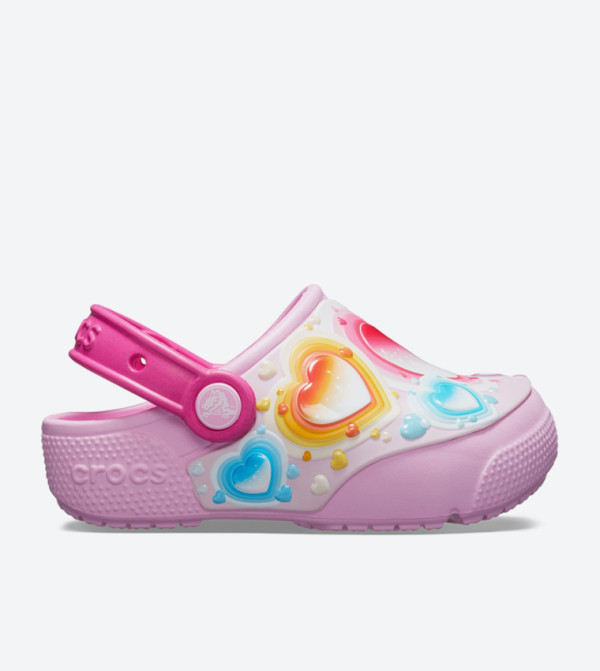 Fun Lab Heart Lights Clogs - Pink 205648-6I2