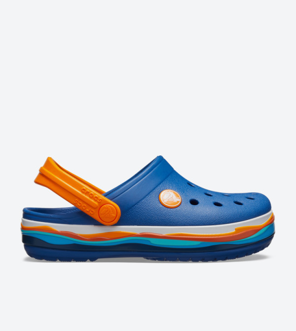 Crocband Wavy Band Round Toe Clogs - Blue 205697-4GX