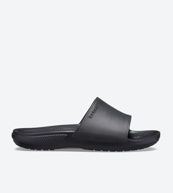Classic Ii Broad Strap Round Toe Slides - Black 205732-001