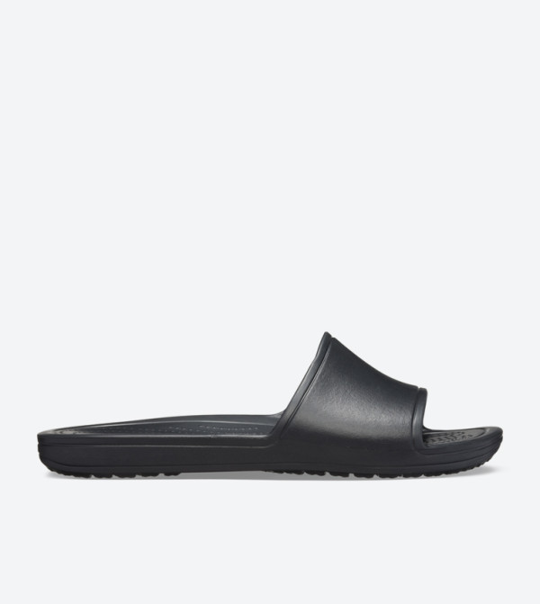 Sloane Broad Strap Round Toe Slides - Black 205742-001