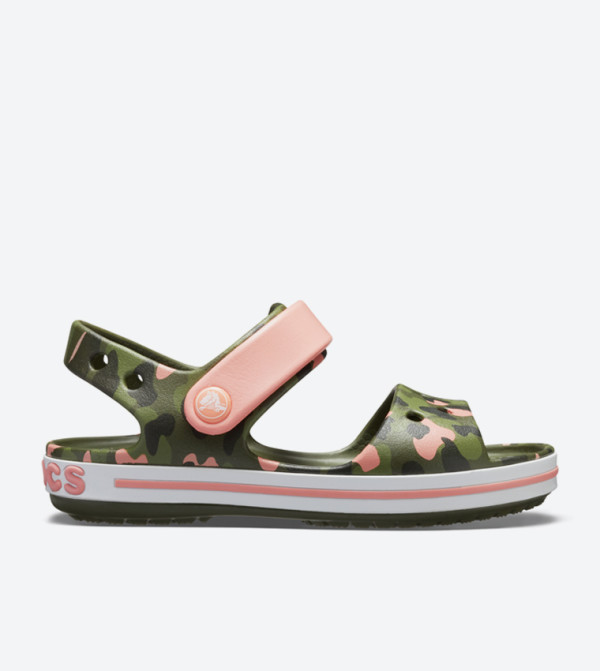 Crocband Seasonal Graphic Sandals - Green 205765-737
