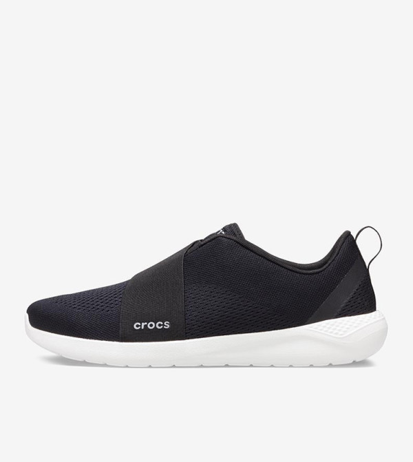 LiteRide Modform Round Toe Slip-Ons - Black