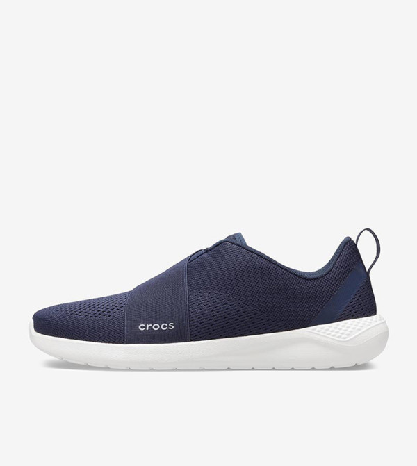 LiteRide Modform Round Toe Slip-Ons - Navy