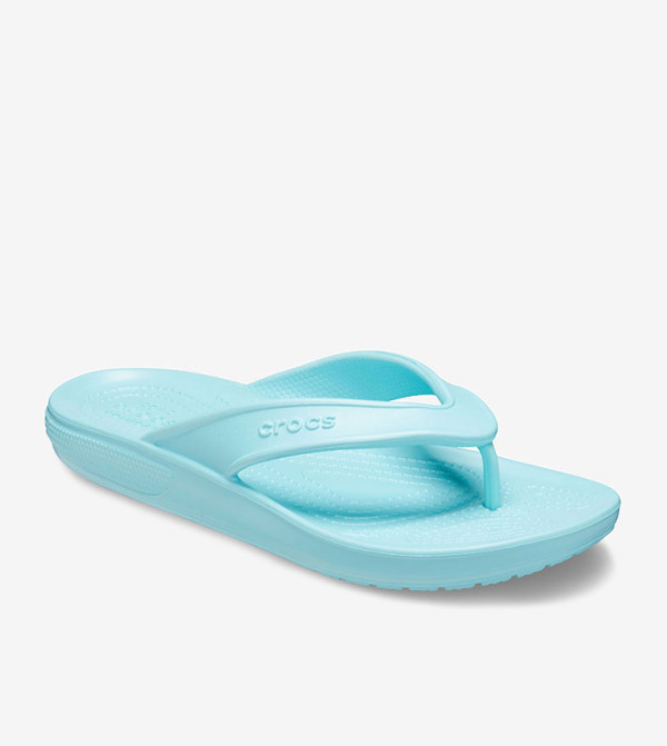 Classic II V-Strap Round Toe Flip Flops - Light Blue