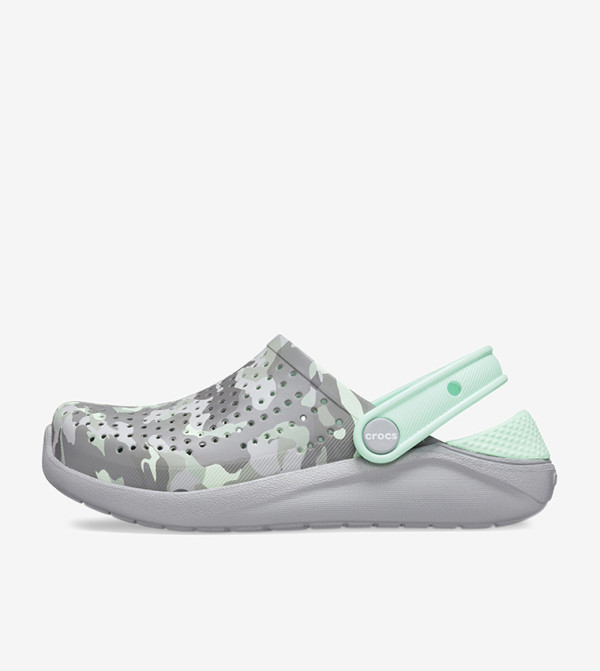 LiteRide Camo Printed Clogs - Light Grey