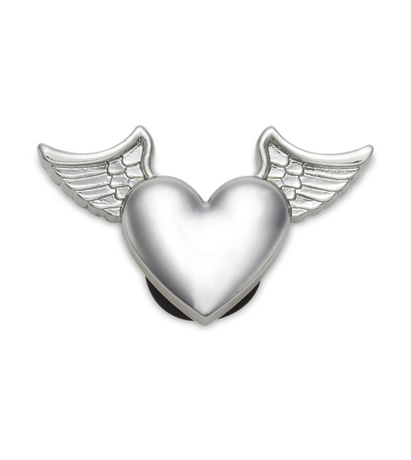Silver Metal Heart and Wings