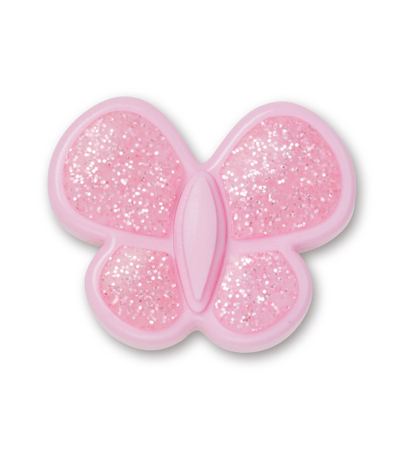 Tiny Pink Glitter Butterfly